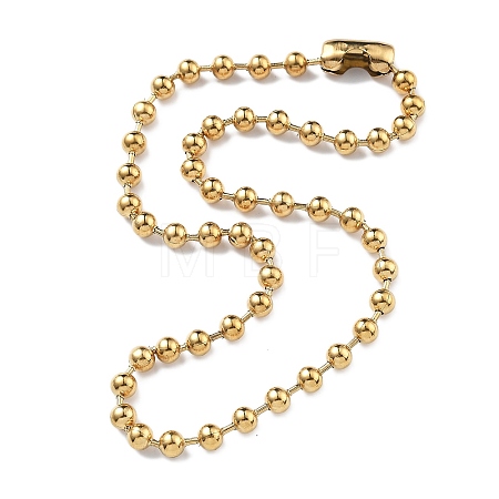 304 Stainless Steel Ball Chain Necklaces CHS-F009-01H-45cm-G-1