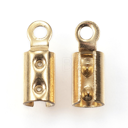 Ion Plating(IP) 304 Stainless Steel Folding Crimp Ends X-STAS-P107-07G-1