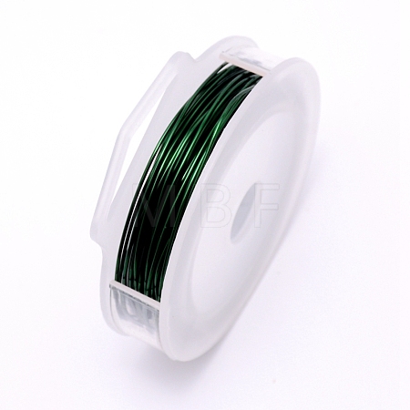 Round Copper Craft Wire CWIR-WH0001-0.8mm-13-1