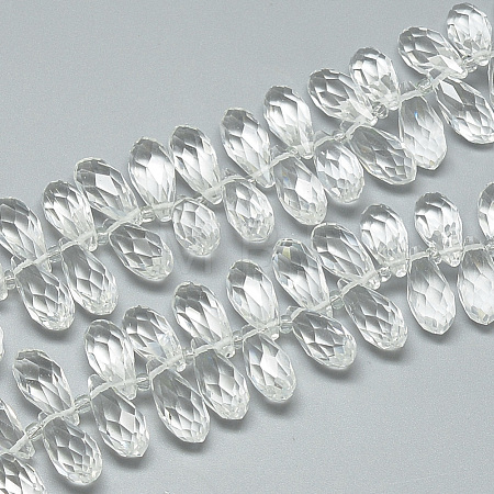 Glass Beads Strands EGLA-S142-6x12mm-10-1