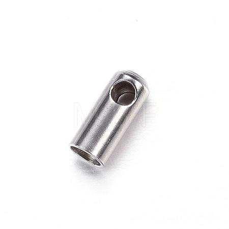 Tarnish Resistant 202 Stainless Steel Cord Ends STAS-P091-15-1