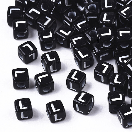 Opaque Acrylic Beads LS-SACR-N002-01L-1