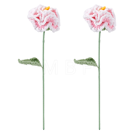 Flower Cotton with Iron Knitted Costume Ornament Accessories DIY-WH0570-07A-01-1