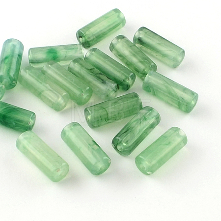 Column Imitation Gemstone Acrylic Beads OACR-R030-05-1