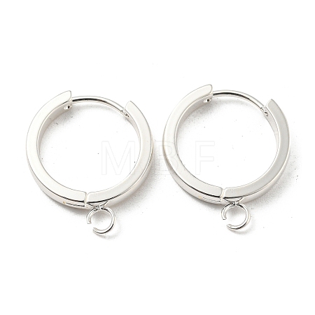 201 Stainless Steel Huggie Hoop Earrings Findings STAS-A167-01O-S-1