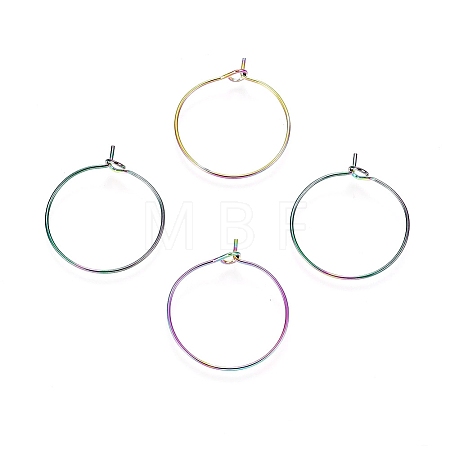 Ion Plating(IP) 316L Surgical Stainless Steel Hoop Earring Findings LS-STAS-D164-05M-1