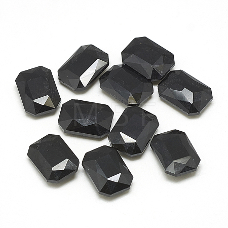 Pointed Back Glass Rhinestone Cabochons RGLA-T079-10x14mm-02-1