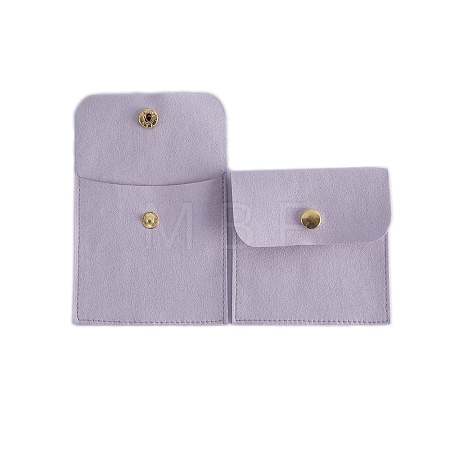 Velvet Jewelry Storage Pouches with Snap Button PW-WGF1964-04-1