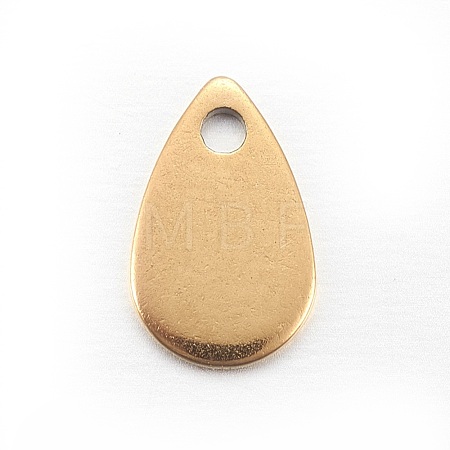 Ion Plating(IP) Stainless Steel Charms X-STAS-L211-02A-G-1