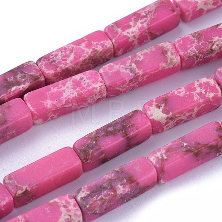 Synthetic Imperial Jasper Beads Strands X-G-E508-02J-1