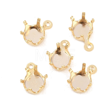 Brass Sew on Prong Settings KK-C163-12G-1