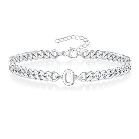 Letter 304 Stainless Steel Link Bracelets FS-WG7830E-39-1
