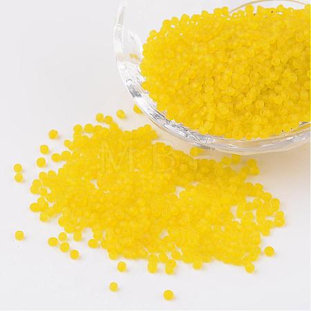 12/0 Frosted Round Glass Seed Beads X-SEED-A008-2mm-M10-1