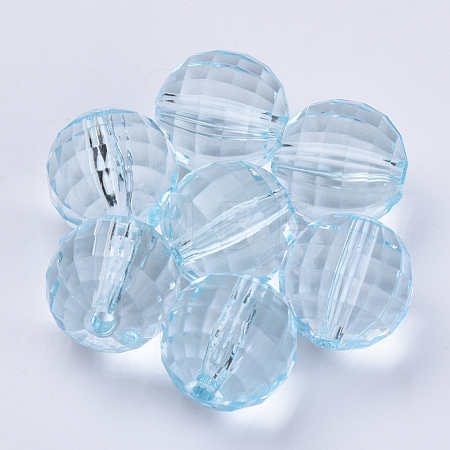 Transparent Acrylic Beads TACR-Q254-8mm-V38-1