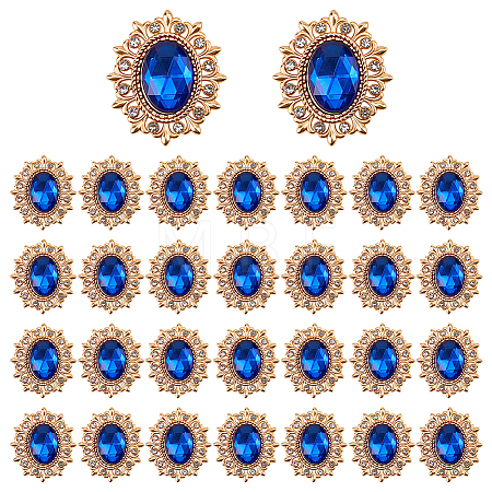 30Pcs Zinc Alloy Cabochons FIND-FG0005-56A-1