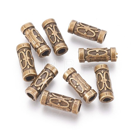 Tibetan Style Alloy Tube Beads MLF0843Y-NF-1