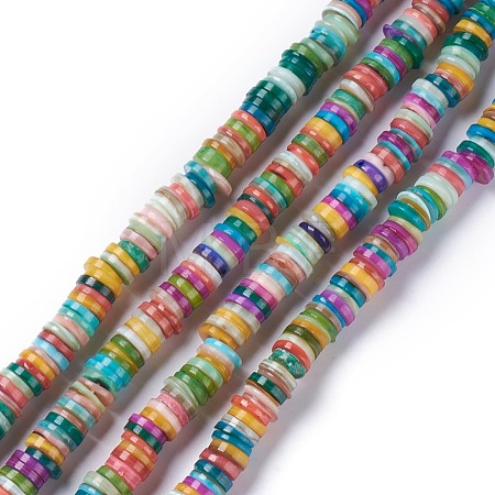Natural Freshwater Shell Beads Strands X-BSHE-I016-04F-1