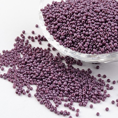 12/0 Grade A Baking Paint Glass Seed Spacer Beads X-SEED-Q009-FJX16-1