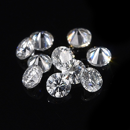 White D Color Round Cut Loose Moissanite Stones RGLA-WH0016-01Q-1