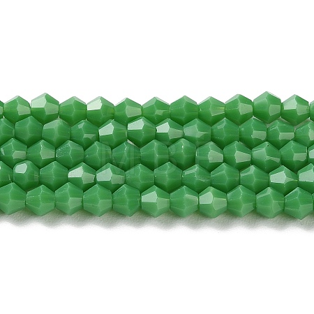 Opaque Solid Color Imitation Jade Glass Beads Strands GLAA-F029-P4mm-08-1