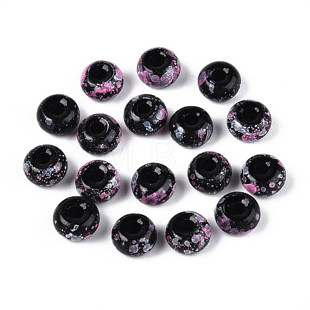 3/0 Baking Paint Glass Beads GLAA-G118-02G-1