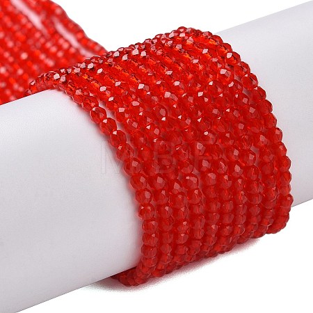 Transparent Glass Beads Strands GLAA-H021-04-25-1