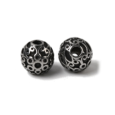 304 Stainless Steel Beads STAS-K255-20A-AS-1