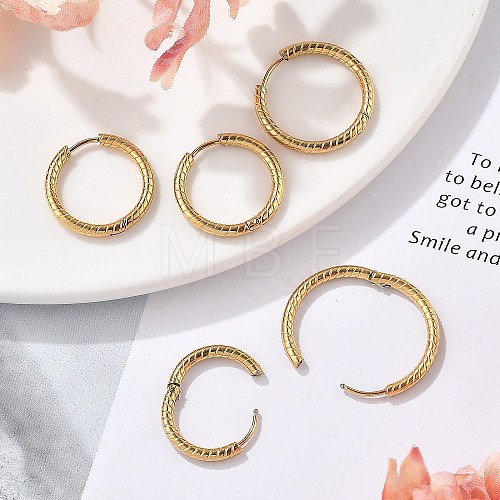 304 Stainless Steel Hoop Earrings EJEW-R017-01G-01-1