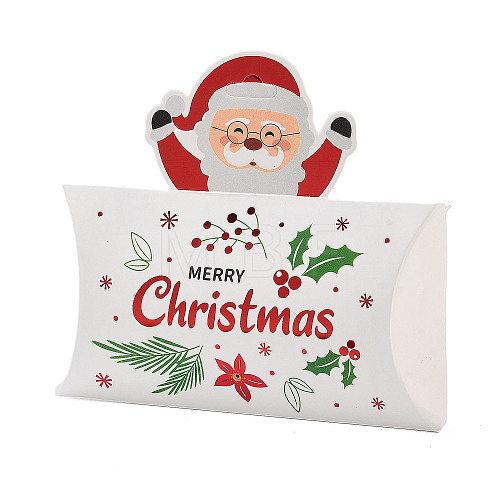 Christmas Theme Paper Pillow Gift Boxes CON-B012-01-1