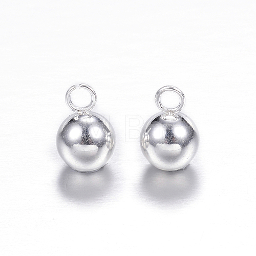 304 Stainless Steel Sphere Charms STAS-G085-18S-1