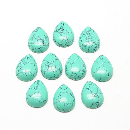 Synthetic Turquoise Cabochons G-R417-13x18-44-1