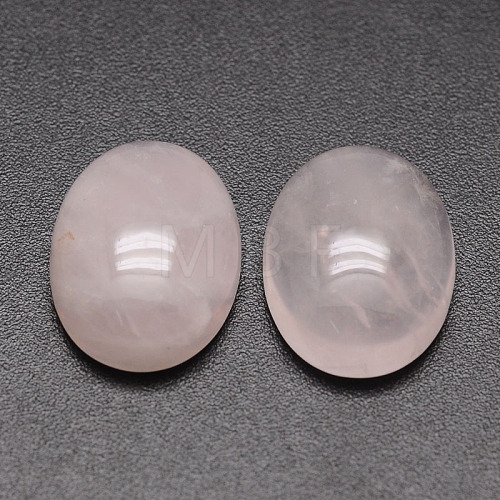 Oval Natural Rose Quartz Cabochons X-G-K020-30x22mm-07-1