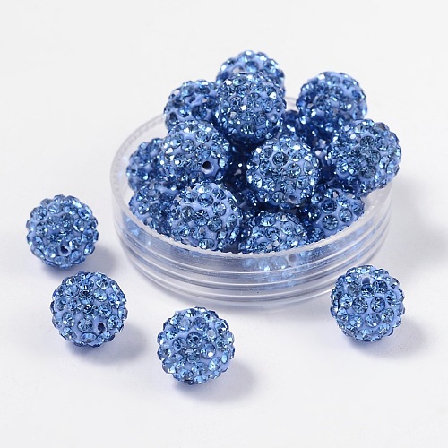Pave Disco Ball Beads RB-H258-10MM-211-1