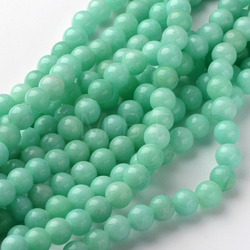 Natural & Dyed White Jade Beads Strands GSR055-1