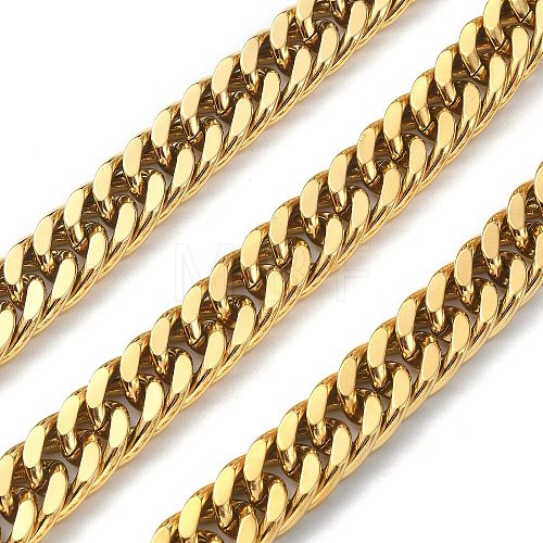 Ion Plating(IP) 304 Stainless Steel Cuban Link Chains CHS-E030-04B-G-1