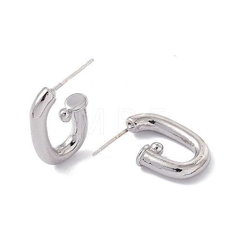 Rack Plating Alloy Stud Earring Findings FIND-I030-15P-1