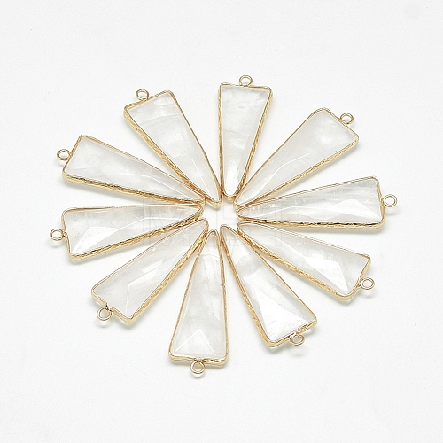 Natural Quartz Crystal Pendants G-Q494-57A-1