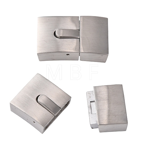 304 Stainless Steel Bayonet Clasps STAS-G143-39P-1