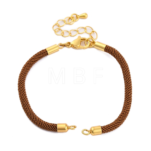 Nylon Cords Bracelet Makings Fit for Connector Charms AJEW-P116-02G-32-1