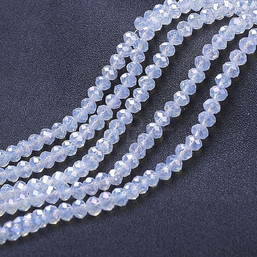 Electroplate Glass Beads Strands EGLA-A044-J3mm-B06-1