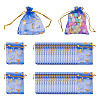 50Pcs Heart Printed Organza Bags OP-TADJ0001-01J-1