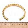 304 Stainless Steel & Cubic Zirconia Cuff Bangles for Women BJEW-T031-01C-5