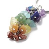 Chakra Theme Natural Gemstone Chip Bead Keychain KEYC-JKC00416-02-3