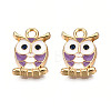 Alloy Enamel Pendants X-ENAM-S119-014D-2