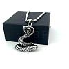 Vintage Viking Style 304 Stainless Steel Snake Pendant Necklaces for Men XF8580-3