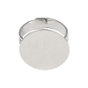 Flat Round Brass Pad Ring Settings MAK-S033-018P-NF-1