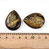 Natural Tiger Eye Pendants G-N345-05A-3