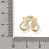Brass M-Hook Clasps KK-CBA0DF0-14E-G-3