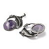 Natural Amethyst Pendants G-H332-11AS-07-2