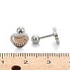 Tarnish Resistant 201 Stainless Steel Barbell Cartilage Earrings EJEW-R147-38-4